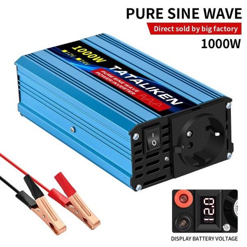 10,000W 분할형 태양광 인버터 - 48V/120V/240V, 10K 순수 사인파, 최대 200A MPPT 컨트롤러, 내장 120A AC 충전기, 납산 및 리튬 배터리 지원, 배터리리스 운영 가능 충전인버터 9 순수 사인파 인버터 전력 인버터 충전기 컨버터 어댑터 EU 소켓 1600W 2200W 3000W 4000W DC 12V 24V AC 220V 50hz, 1000W EU 12V 220V