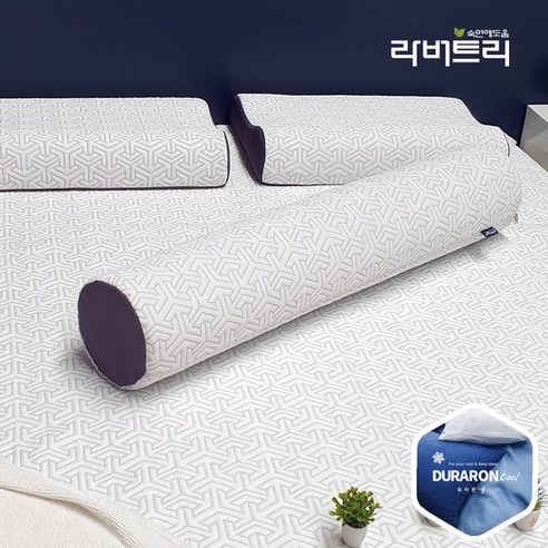 라버트리 천연라텍스 바디필로우 듀라론 냉감 커버 세트, one color, 1개