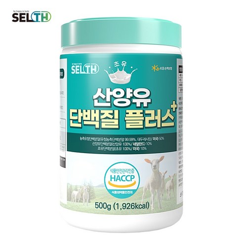 셀스 초유 산양유 단백질 플러스 500g x 3통, 3개