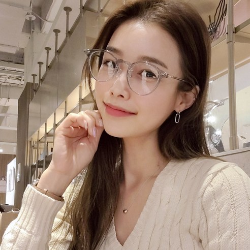 라피던트 2262 코받침 있는 둥근 뿔테 블루라이트 차단 안경