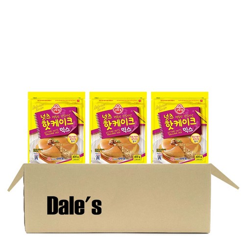 오뚜기 쌀핫케이크 믹스, 400g, 3개