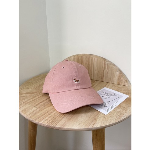 여름 일본식 코키 야구 모자, M(56-58cm), 분홍색