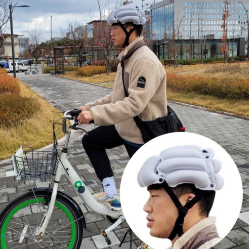 포켓헬멧 접이식 경량 휴대용 전동킥보드 자전거 헬멧