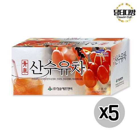 청솔 산수유차 260g (13g X 20개입), 5개, 20개입, 13g