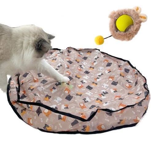 MAAH 고양이 혼자노는 자동 장난감 스마트 볼 파우치 세트 SCB-05 [KC인증], 1개, 혼합