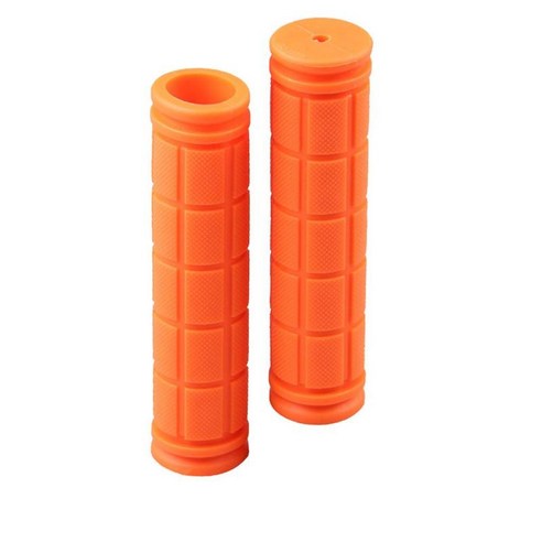 잠금 장치가있는 고무 핸들 바 핸드 그립 오버 그립 12cm 슬리브 커버 BMX, 오렌지