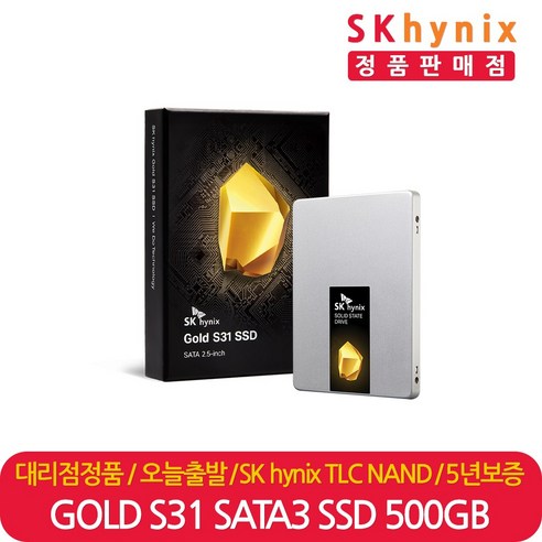 SK하이닉스 정품 SSD Gold S31 SATA3 2.5인치, SK하이닉스 Gold S31 500GB