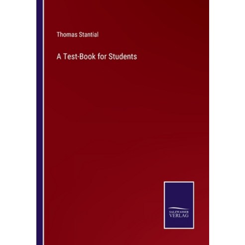 (영문도서) A Test-Book for Students Paperback, Salzwasser-Verlag, English, 9783375124106