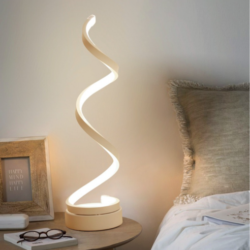 리모콘 색조절 심플 모던 LED 스탠드, 스크류형, 하얀빛