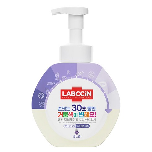 랩신 컬러체인징 포밍 핸드워시 포도향, 500ml, 1개