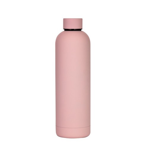 ZZJJC 2단 304 스테인리스 텀블러 물병 750ML 대용량 아웃도어 스포츠 스크럽 물컵, 인디핑크