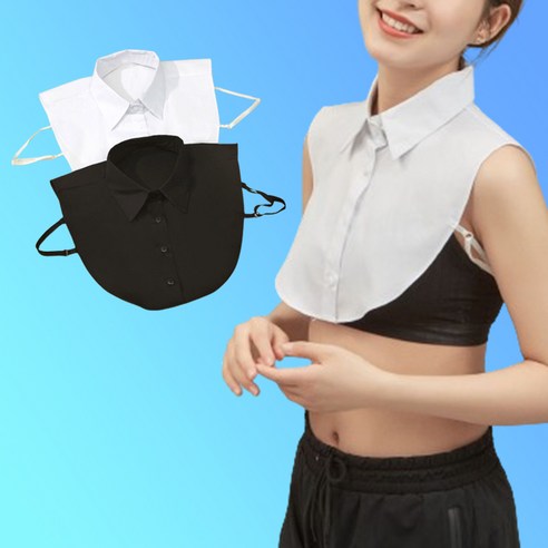 [SaleNOWㅣ인기상품] 리앤베르 페이크 카라 레이어드 블라우스 셔츠 2p세트 [세일나우ㅣ추천상품]