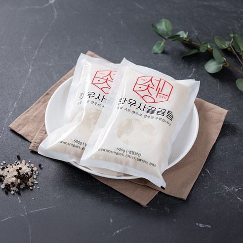 [세창] 가마솥 한우 사골곰탕 냉동식품 600g, 6팩