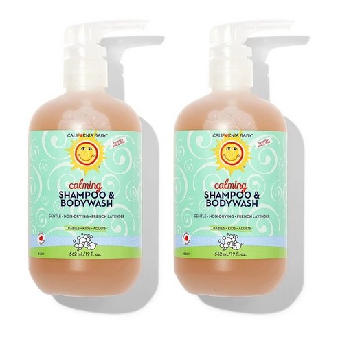 캘리포니아베이비 샴푸 & 바디워시 올인원클렌저 카밍, 562ml, 2개