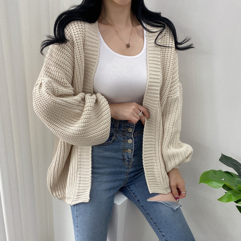 세련되고 편안한 스트릿제이 데일리 루즈핏 가디건