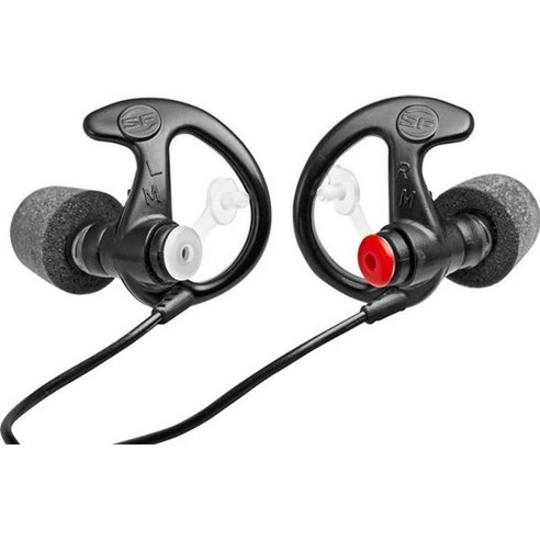 SureFire EP7 소닉디펜더 청력보호 다회용 귀마개 28dB, Medium, 블랙_Medium