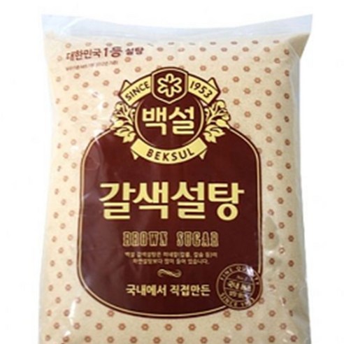 CJ백설 갈색설탕3kg, 1, 3kg