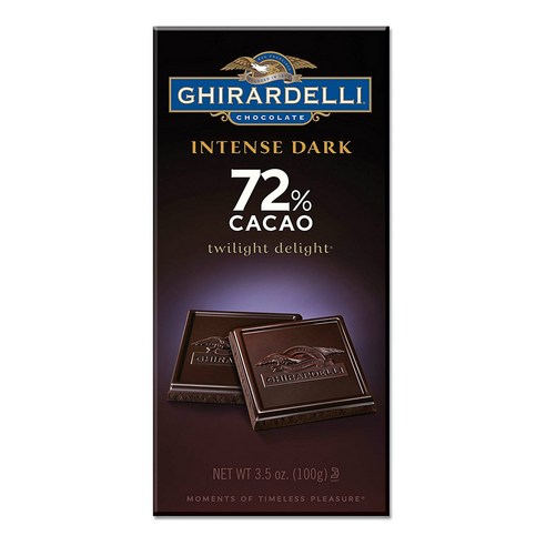 기라델리 인텐스다크 초콜릿 바 72%, 100g, 1개