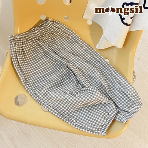 몽실이 거즈면 패턴 배기팬츠 쿨팬츠 몸빼바지 고쟁이 여름