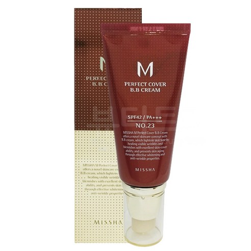 미샤 M 퍼펙트 커버 비비크림 50ml (SPF42/PA+++), 21호 Light Beige, 1개