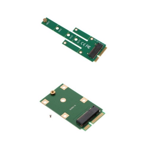 M.2SSD NGFF-mSATA 변환기 카드 + mSATA3-M.2 NGFF SATA SSD 어댑터 카드, 설명, 녹색, PCB