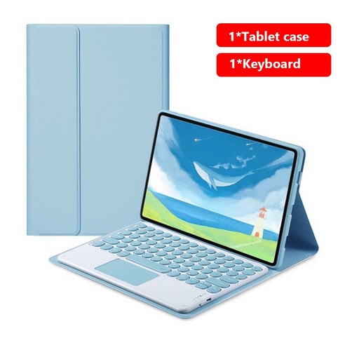 [시요] 마그네틱 키보드 케이스 샤오미 Mipad 5 키보드 및 마우스 Xiami Xaomi Xiaomi Mi Pad 5 Pro 용 연필 홀더 태블릿 케이스 포함, blue, 옵션1, 옵션1