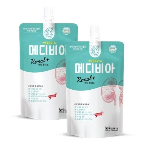 (강아지 고양이) 메디비아 레날 신장질환 영양제 유동식 액상사료150ml, 메디비아 레날 1팩