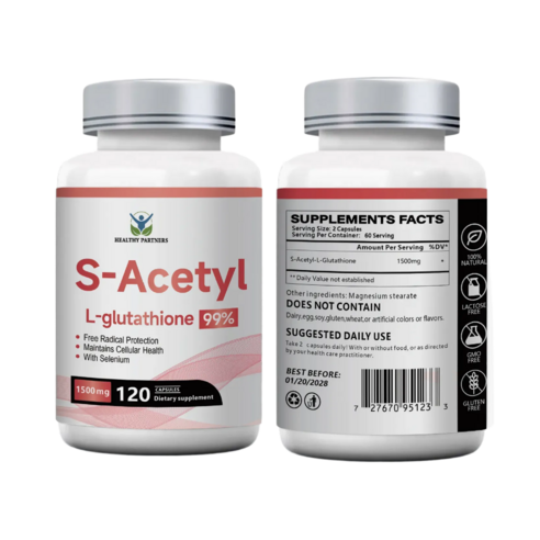 고함량 S 아세틸 L 글루타치온 1500mg NAC 대체성분, 3개, 120정