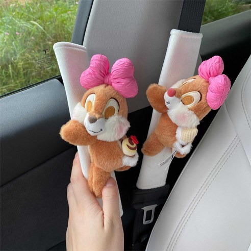 칩앤데일 안전벨트 차량용 커버 인형 카시트 어깨 패드, B타입
