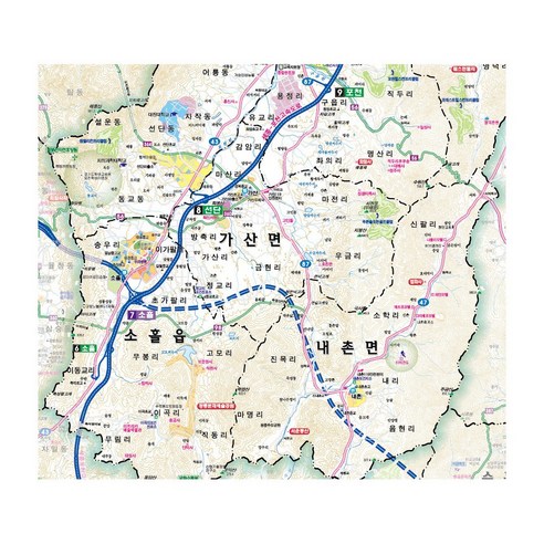 포천 지도와 한국도로망도 세트의 할인가격과 정보