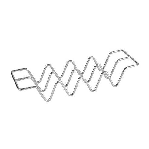 1 조각 타코 트레이 스탠드 스테인레스 스틸 오븐 그릴, 은, 304 스테인레스 스틸