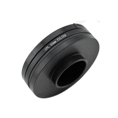 52mm CPL 원형 편광판 필터 UV 렌즈 캡, 52*52*17mm, 블랙, ABS