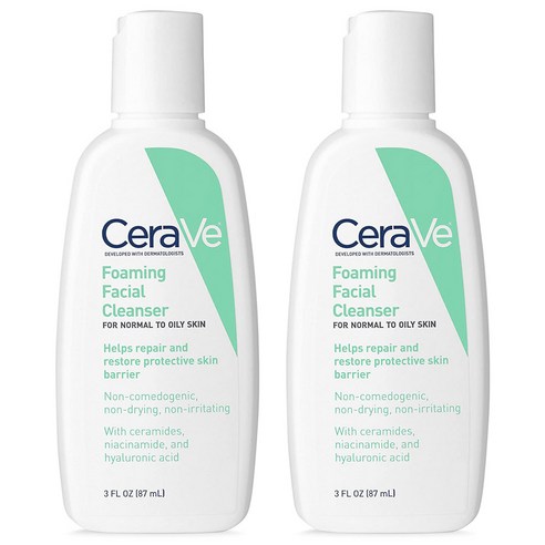 세라비 포밍 페이스 클렌저, 2개, 87ml