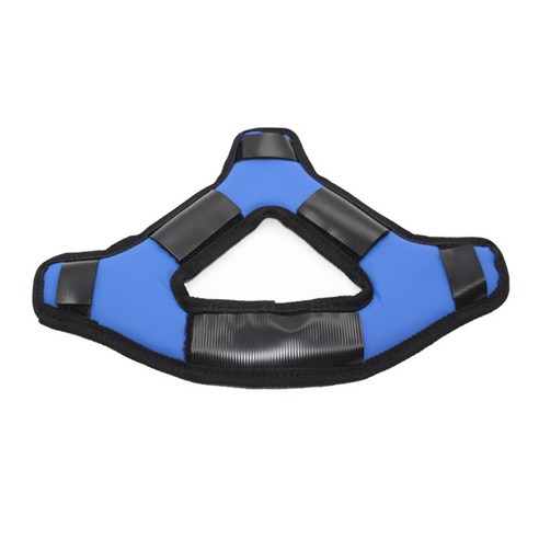 YSSHOP Quest 2와 호환되는 헤드 스트랩 패드 쿠션 가상 현실 헤드셋용 땀 방지(세탁 가능), 블루, 20x27x2cm, PU 가죽 천으로