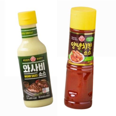 오뚜기 양념치킨소스 +오뚜기 와사비소스, 1개, 310g