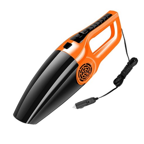 [SW] 120W 3600mbar 자동차 진공 청소기 높은 흡입 휴대용 12V 미니 5 미터 국수 건조 및 습식 이중 사용 자동차 인테리어 클리너, 러시아, Orange