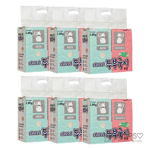 네꼬모리 두부국시 나노입자 고양이 모래, 2.8kg, 무향, 6개 2.8kg × 무향 × 6개, 2.8kg × 무향 × 6개 섬네일