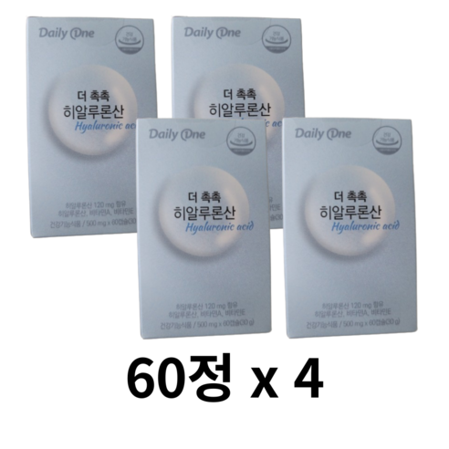 데일리원 더 촉촉 히알루론산 30g, 60정, 12개