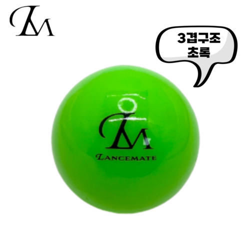 렌스메이트 3피스 파크골프공 파크볼 파크공 파크볼프볼, 초록, 1개