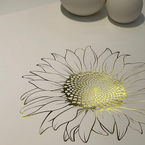 성공과 번영을 위한 필수품: 씽크앤그로우 해바라기 풍수 그림 액자