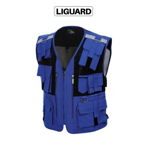 배달조끼/특수조끼/보안조끼/작업조끼/퀵조끼/안전조끼 [리가드], 06) TA-112 블루 XL, 1개, 블루