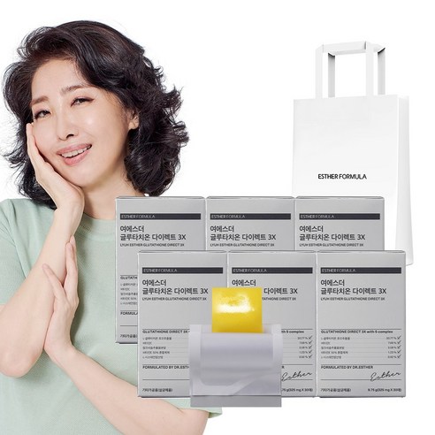 여에스더 글루타치온 다이렉트 3X (+쇼핑백), 6박스, 30매