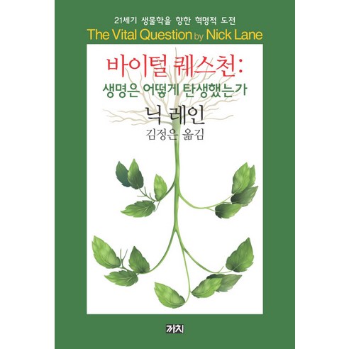 바이털 퀘스천: 생명은 어떻게 탄생했는가:21세기 생물학을 향한 혁명적 도전, 까치, 닉 레인 저/김정은 역