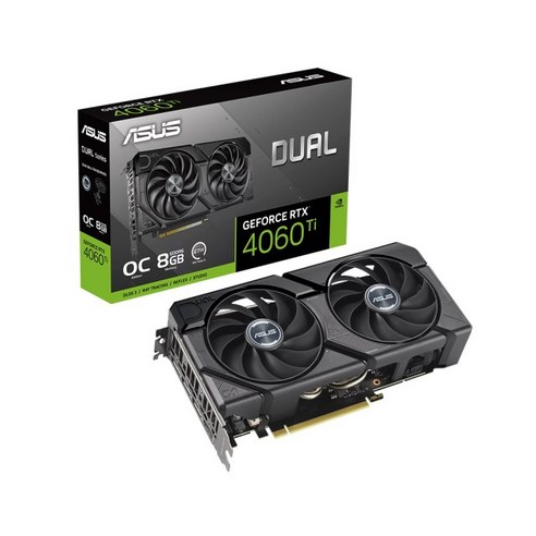 ASUS DUAL 지포스 RTX 4060 Ti O8G EVO OC D6 8GB, DUAL-RTX4060TI-O8G-EVO