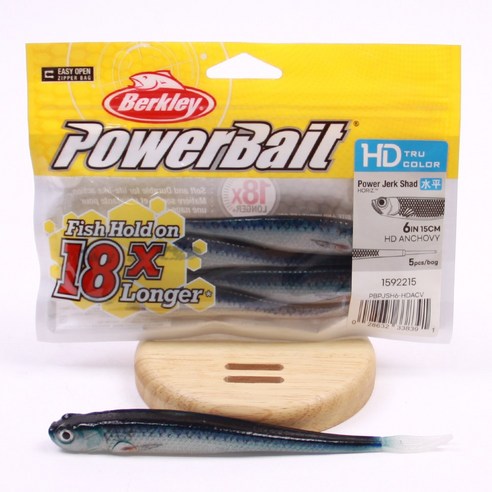버클리 파워 저크쉐드 HD 6인치 수평 광어다운샷 대광어 웜, 1개, 13g, ACV 멸치