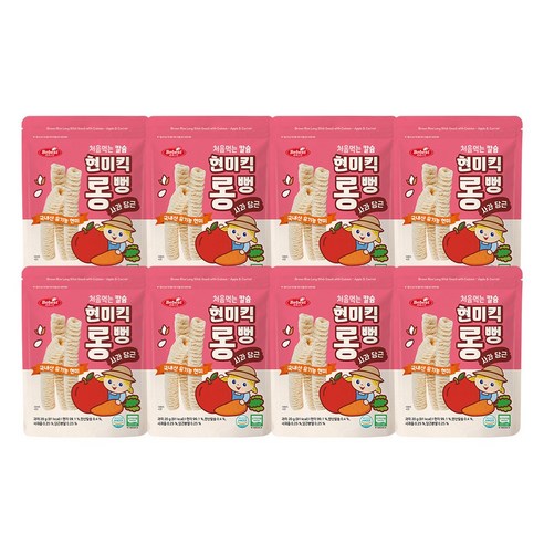 베베스트 처음먹는 칼슘 현미킥 롱뻥 - 사과 당근, 1개, 20g