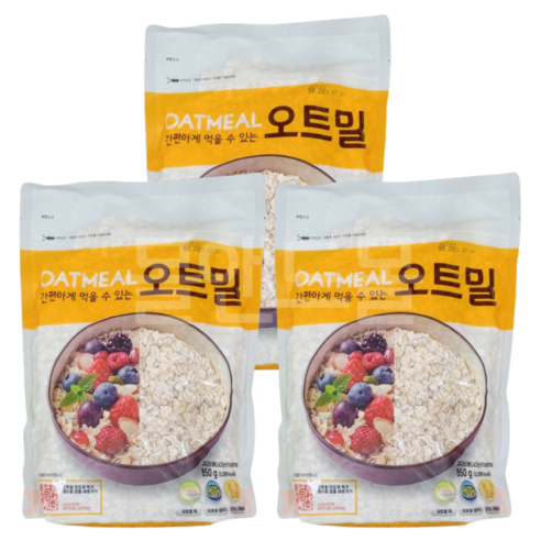 간편하게 먹을 수 있는 오트밀 눌린귀리 850g, 1개