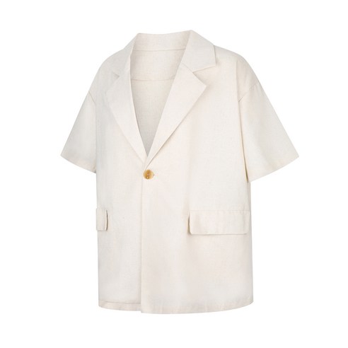 여름철에 편안하고 세련되게 스타일링하기에 완벽한 라라콩 오버핏 자켓