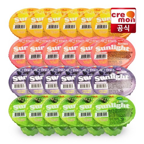 끄레몽 썬라이트 180ml x24입 (사과/포도/복숭아/망고), 사과 12입+포도 12입