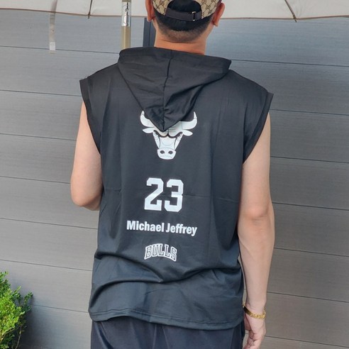 여름철 필수 아이템, 블랙초코 후드나시 농구티셔츠